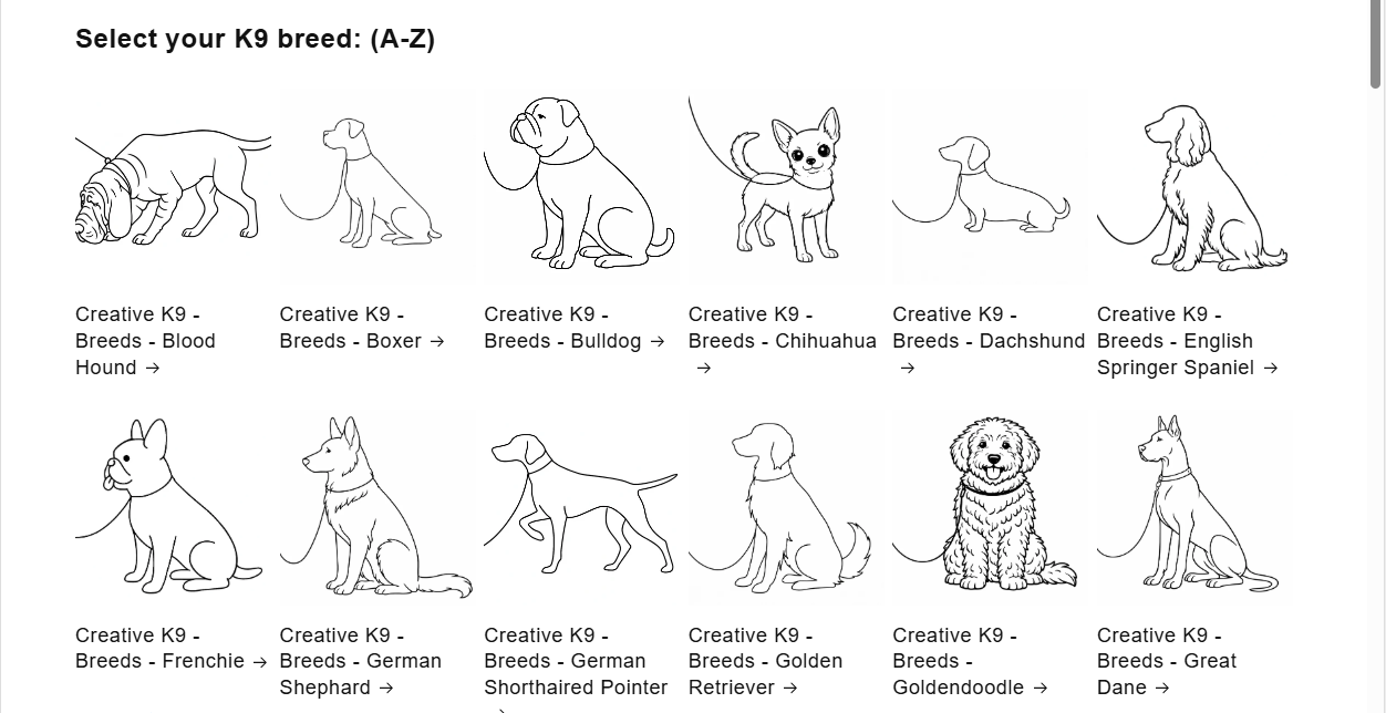 Creative K9 - Breeds